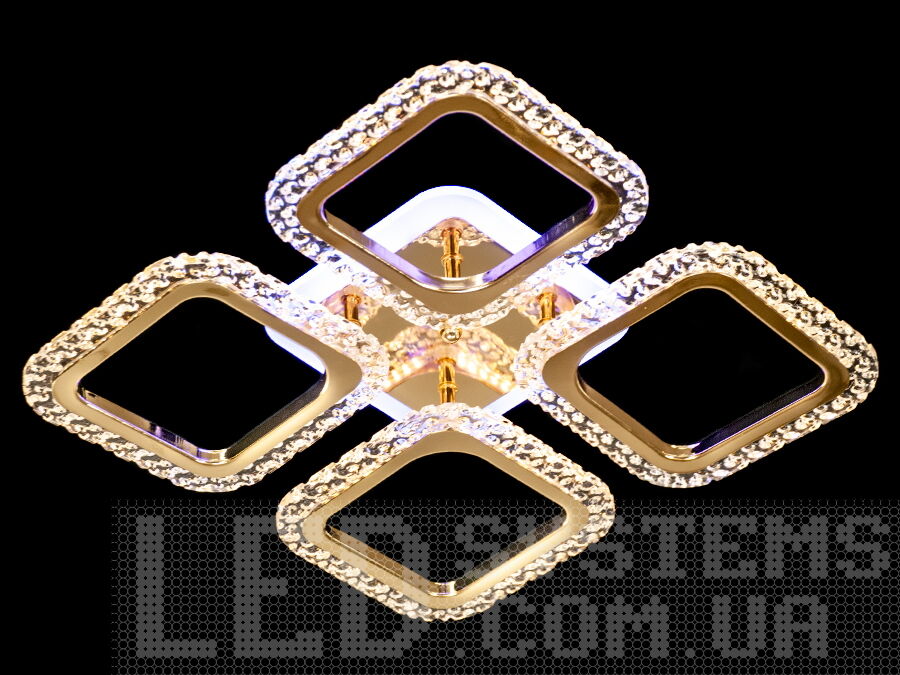 Сучасна світлодіодна люстра в коридор з пультом, з диммером та LED підсвічуванням підходить на площу приміщення приблизно 8кв.м. Застосовується для зали, вітальні, спальні, кухні, коридору, дитячої кімнати, оскільки відсутні скляні елементи.
Світлодіодна люстра має кілька режимів: холодний 6000К, нейтральний 4100К, теплий 3200К, включення-вимикання, кольорове підсвічування, суміщений режим - будь-яке основне світло плюс будь-який колір світлодіодного підсвічування. Люстра має електронний димер, що дозволяє регулювати яскравість люстри від 5% до 100% за допомогою пульта, що входить до комплекту. Люстра світить яскраво, але не сліпить за рахунок матеріалу акрилу, до того ж цей матеріал дуже міцний його важко пошкодити.
Кріпиться до стелі будь-якого типу універсальним кріпленням на монтажну планку.