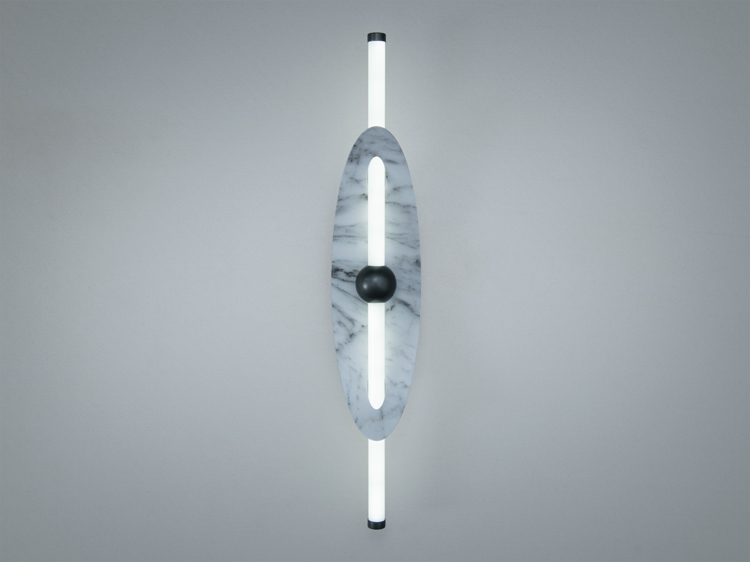 Настінний LED світильник бра B1013WH-LS білий з мармуровим оздобленням, 9 Вт, створює м′яке акцентне освітлення для сучасних інтер’єрів.