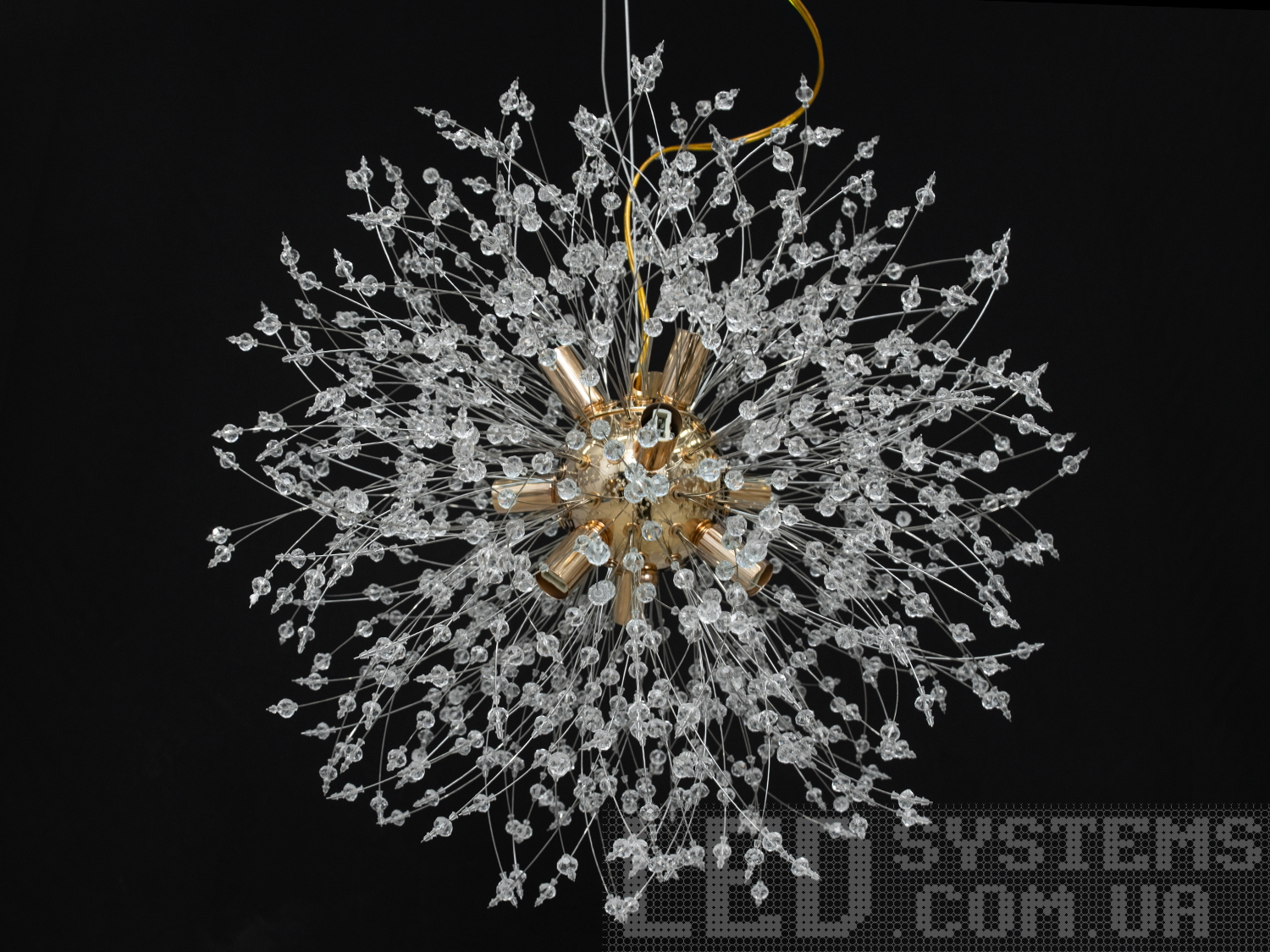 Сучасна кришталева люстра-підвіс 