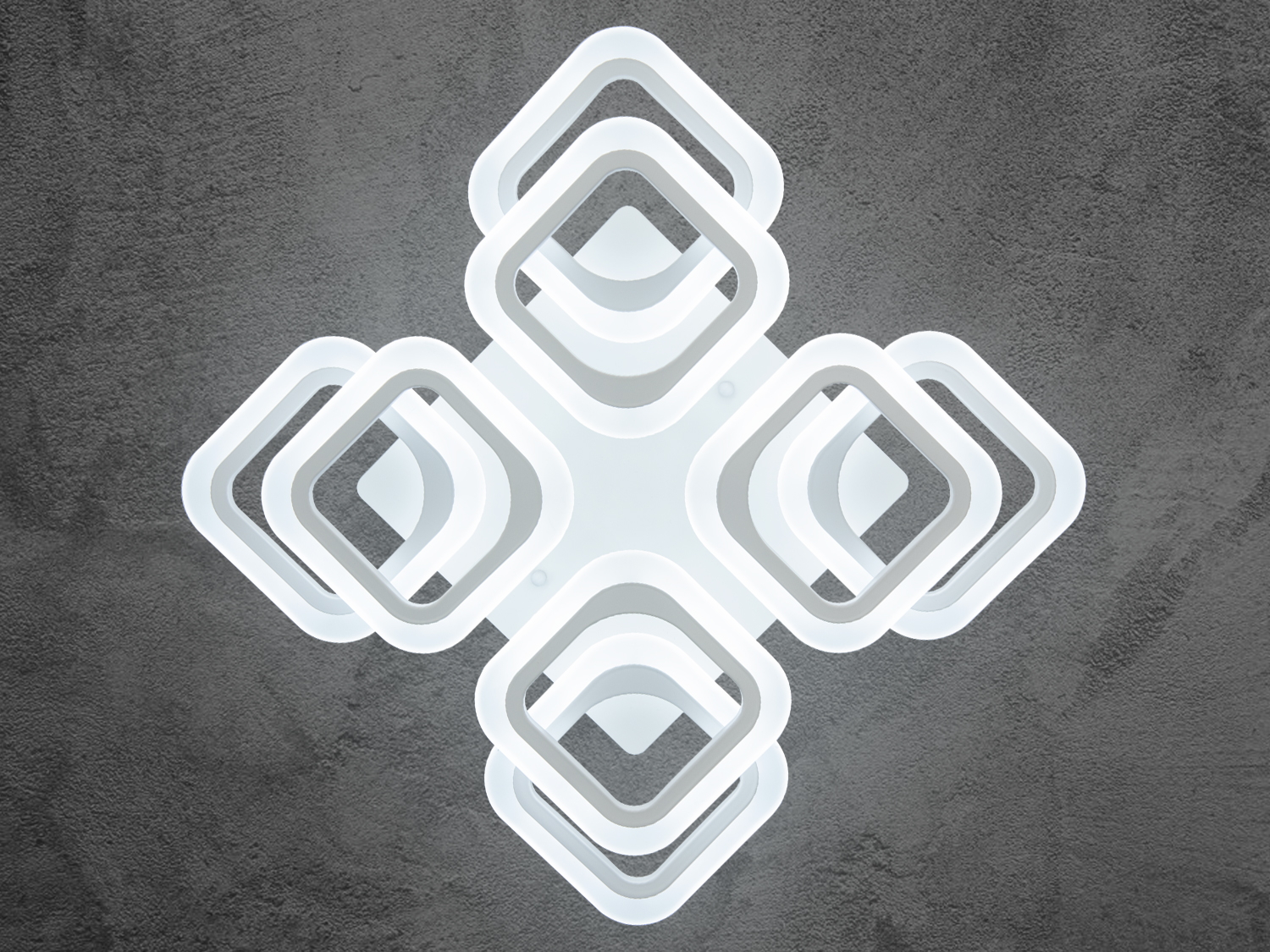 led люстра у вітальню з нічником (з димером), з пультом підходить на площу приміщення приблизно 12кв. м