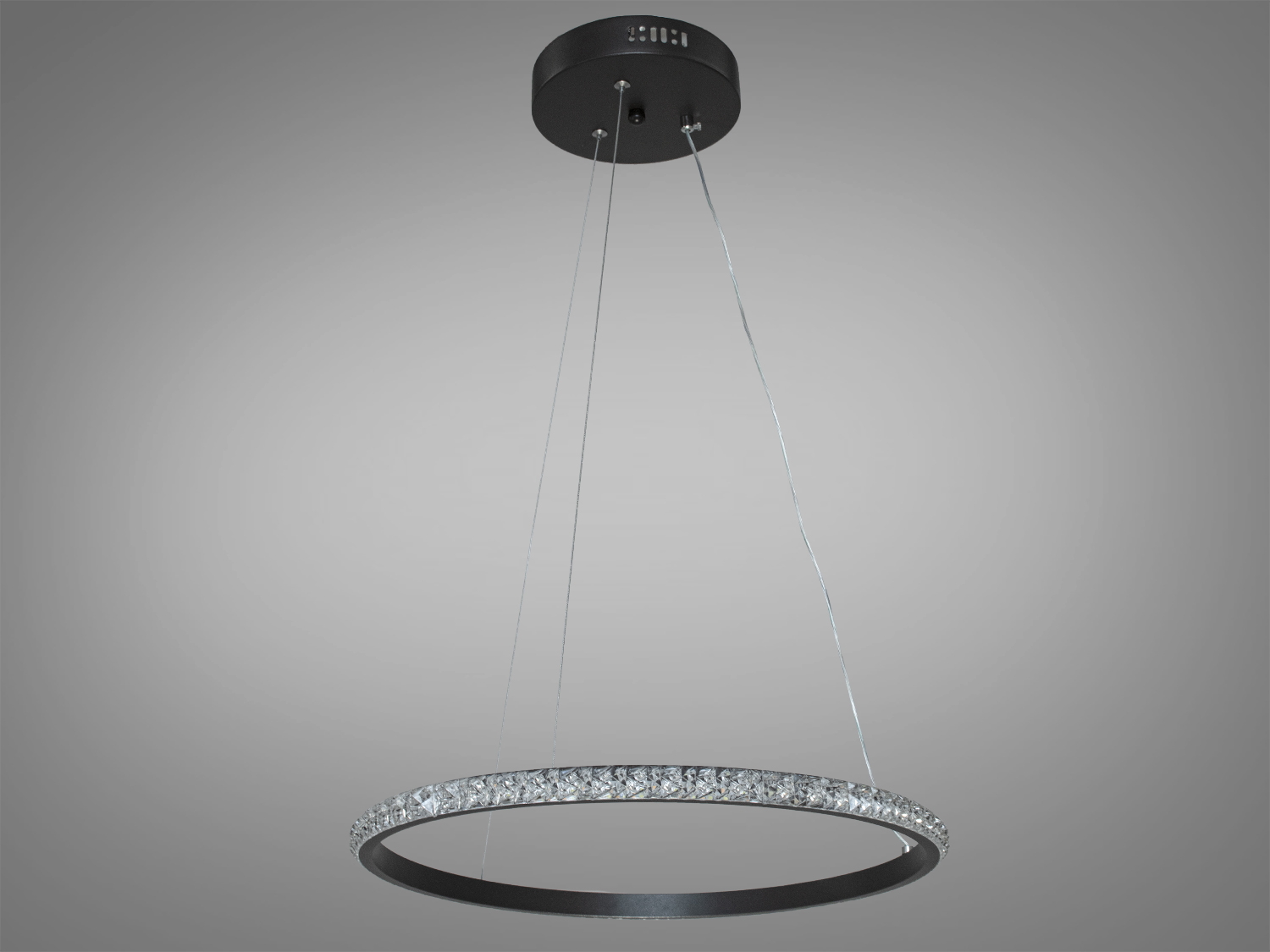 Сучасна світлодіодна люстра-підвіс у коридор висвітлить площу приблизно 5кв.м. Добре буде виглядати також у кухнях, невеликих приміщеннях та як додаткове освітлення.&nbsp;
З вимикача люстра перемикається як будь-яка інша світлодіодна люстра. Кожне включення вимикання по черзі переводить люстру за такими режимами: холодне світло, тепле світло, нейтральне світло.&nbsp;
Кільця виготовлені з алюмінію з акриловим розсіювачем. Алюміній ідеальний матеріал для світлодіодних люстр &ndash; не іржавіє, добре відводить тепло від світлодіодних модулів. Рифлений акриловий розсіювач м′яко розсіює світло, приховуючи ефект свічення окремих світлодіодів. Створюється відчуття, що вся поверхня розсіювача світиться сама, при цьому створюючи тисячі промінців по приміщенню. Все це забезпечить відмінний зовнішній вигляд люстри протягом багатьох років експлуатації.&nbsp;
Кріпиться до стель будь-якого типу універсальним кріпленням-на планку.