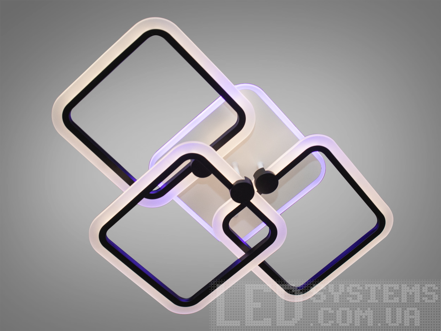 Лед люстра квадратами в стилі хай-тек з пультом, з підсвічуванням, з димером підходить на площу приміщення приблизно 9кв.м.
Світлодіодна люстра має кілька режимів: холодний 6400К, нейтральний 4500К, теплий 2700К, кольорове підсвічування, суміщений режим &ndash; будь-яке основне світло плюс будь-який колір світлодіодного підсвічування. Регулювання яскравості люстри від 5 до 100% відбувається за допомогою пульта дистанційного керування, що входить до комплекту.
Люстра світить яскраво, але не сліпить за рахунок матеріалу &ndash; акрилу, до того ж цей матеріал дуже міцний &ndash; його важко пошкодити. Застосовується для невеликого залу, вітальні, кухні, спальні, їдальні, дитячої, тому що відсутні елементи, що б'ються. Кріпиться до підвісних, натяжних, звичайних стель.