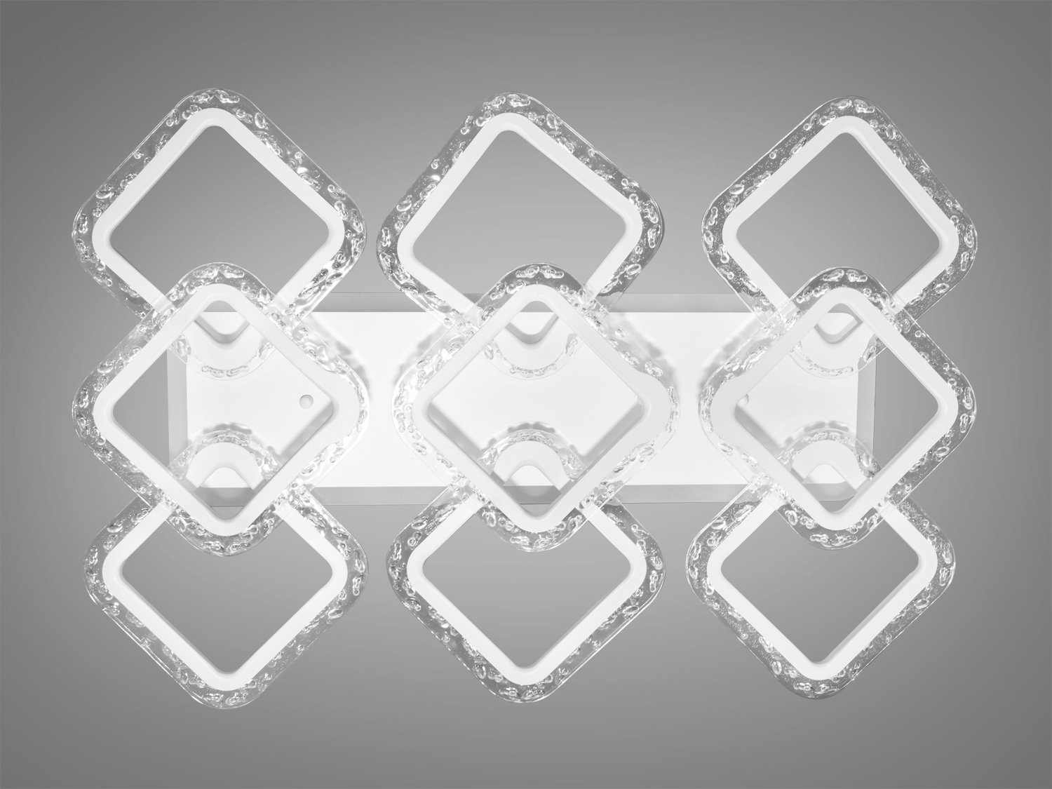 Подовжена LED-люстра з диммером, з пультом, з LED підсвічуванням, підходить на площу приміщення приблизно 16 кв.м.
Світлодіодна люстра має кілька режимів: холодний 6400К, нейтральний 4500К, теплий 2700К, кольорове підсвічування, суміщений режим &ndash; будь-яке основне світло плюс будь-який колір світлодіодного підсвічування. Регулювання яскравості люстри від 5 до 100% відбувається за допомогою пульта дистанційного керування, що входить до комплекту.
Люстра світить яскраво, але не сліпить за рахунок матеріалу &ndash; акрилу, до того ж цей матеріал дуже міцний &ndash; його важко зашкодити. Застосовується для невеликого залу, вітальні, кухні, спальні, їдальні, дитячої, тому що відсутні елементи, що б'ються. Кріпиться до підвісних, натяжних, звичайних стель.