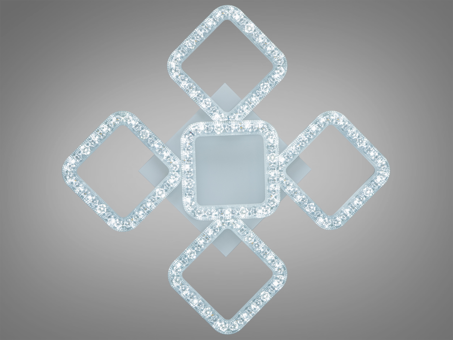 Стильна біла LED люстра MX4771 з п’ятьма плафонами для освітлення кімнат до 13 м2. Мінімалістичний дизайн, рівномірне світло, зручний монтаж.