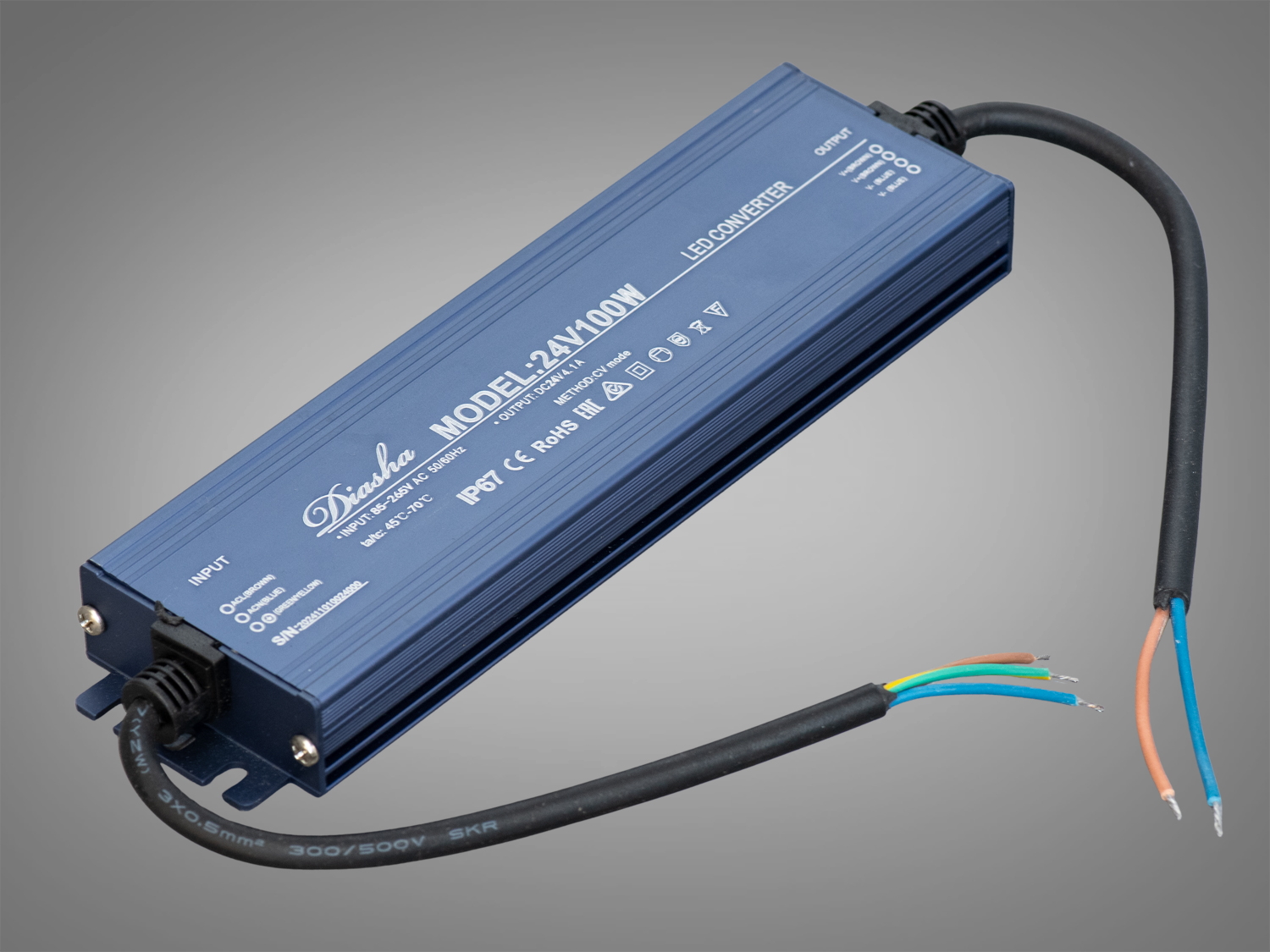 Блок живлення 24В, для підключення LED стрічки, 100Вт, 4.17А. Завдяки герметичному корпусу IP67, пасивному охолодженню, компаунду, фільтрації напруги та вбудованим системам захисту є ідеальним вибором.