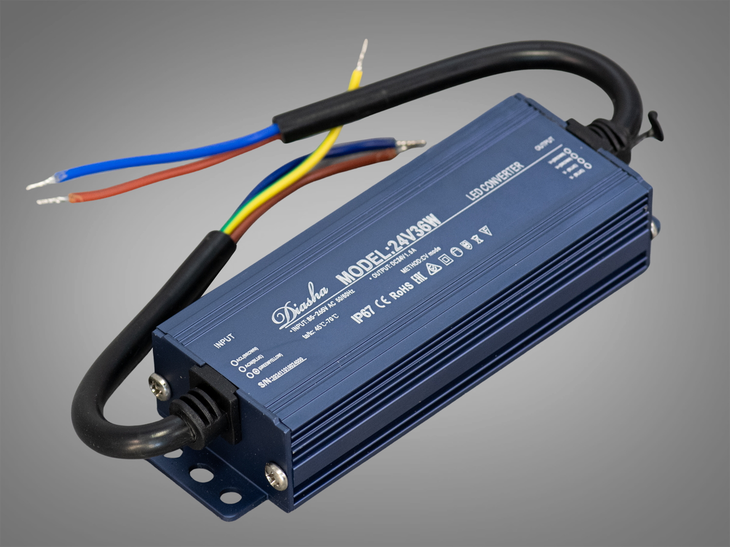 Блок живлення 24 В, для підключення LED стрічки, 36Вт, 1.5А. Адаптер живлення ідеально підходить для організації акцентного, функціонального або декоративного освітлення.