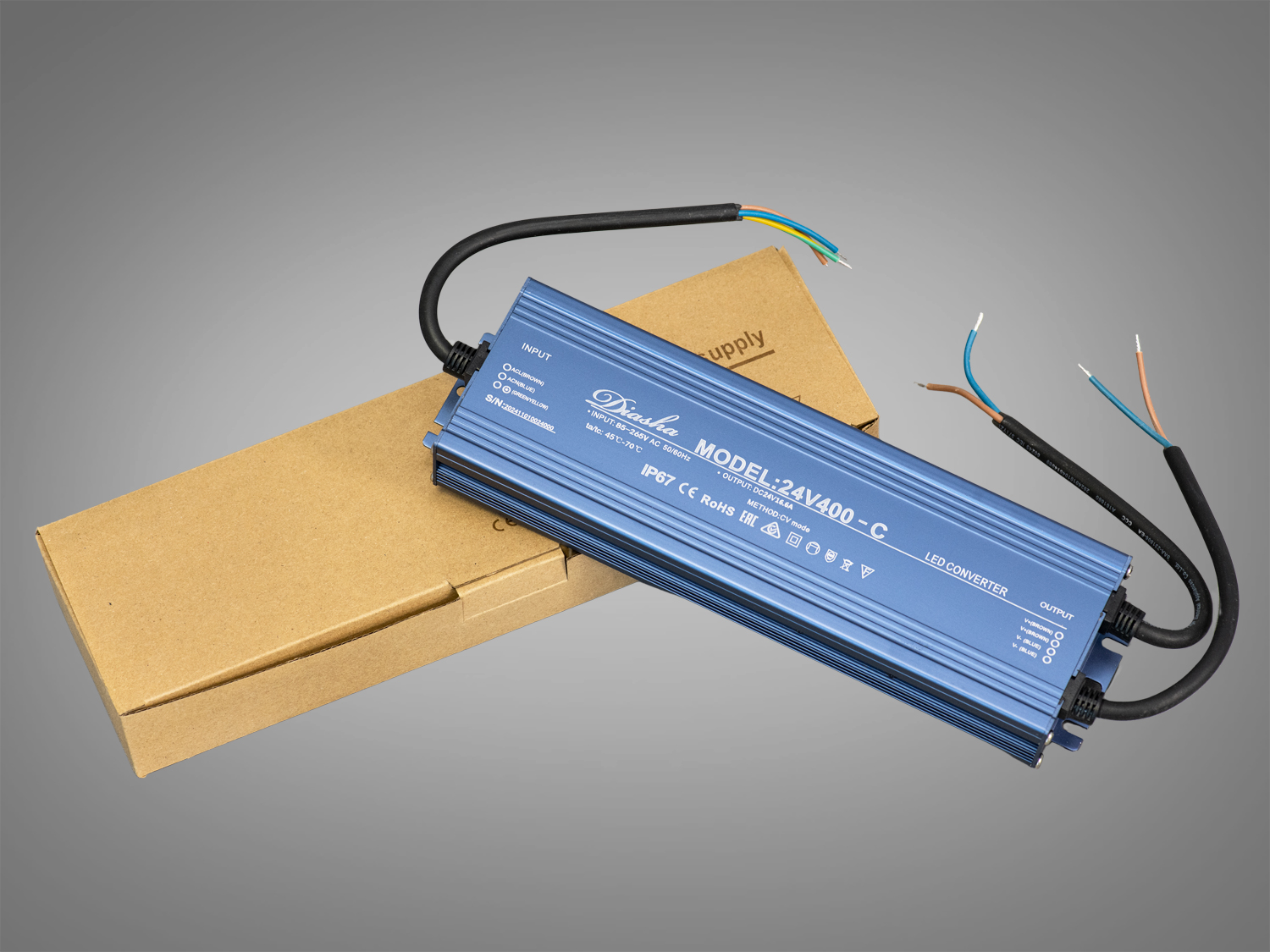 Блок живлення 24В, для підключення LED стрічки, 400Вт, 16.6А. Це професійне рішення для LED підсвітки, що потребує стабільного, потужного та захищеного джерела струму.