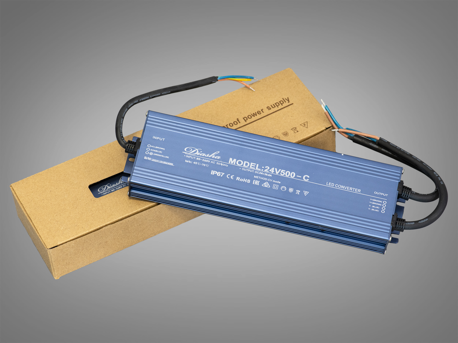 Блок живлення 24В, для підключення LED стрічки, 500Вт, 20.8А. Це професійне рішення для тих, хто шукає надійність, захист і потужність в одному корпусі.