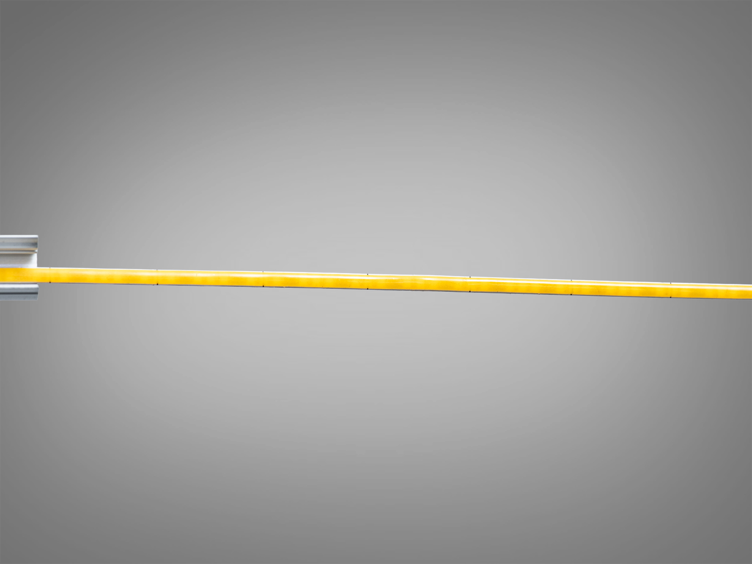 Вузька COB LED стрічка 24В, 3 мм, нейтральне світло. Близько 12 Вт/м, 1200 лм/м, 400 діодів/м, IP20, крок різу 20 мм, суцільна лінія без точок.