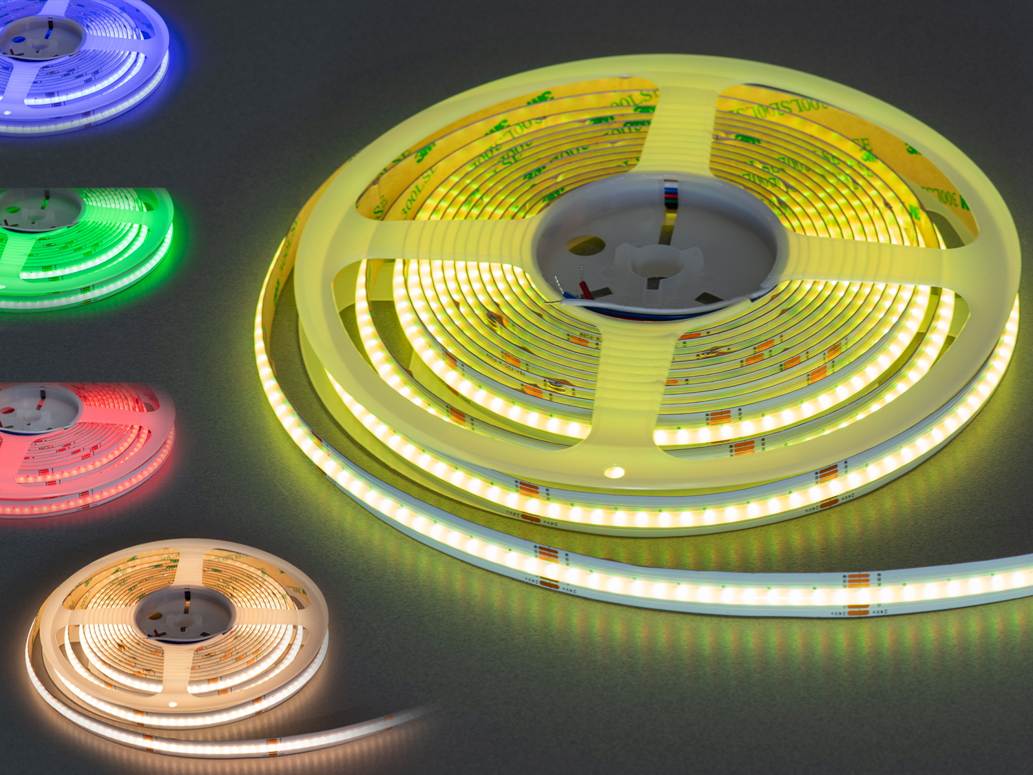 LED стрічка 24В, 108 діодів на метр, 8мм, RGB. Оберіть цю лед стрічку, технологічне рішення, що поєднує в собі гнучкість, яскравість, ефектність та точність кольорової передачі. 