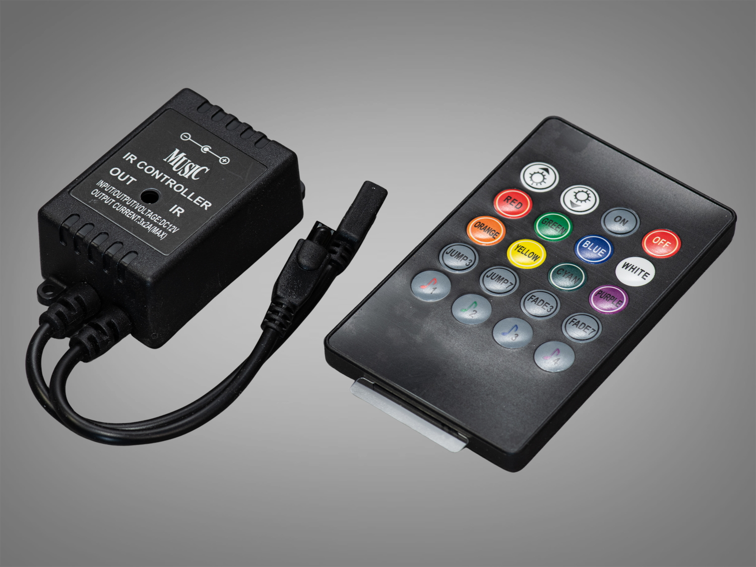 Музичний контролер з ДУ для RGB стрічки. 