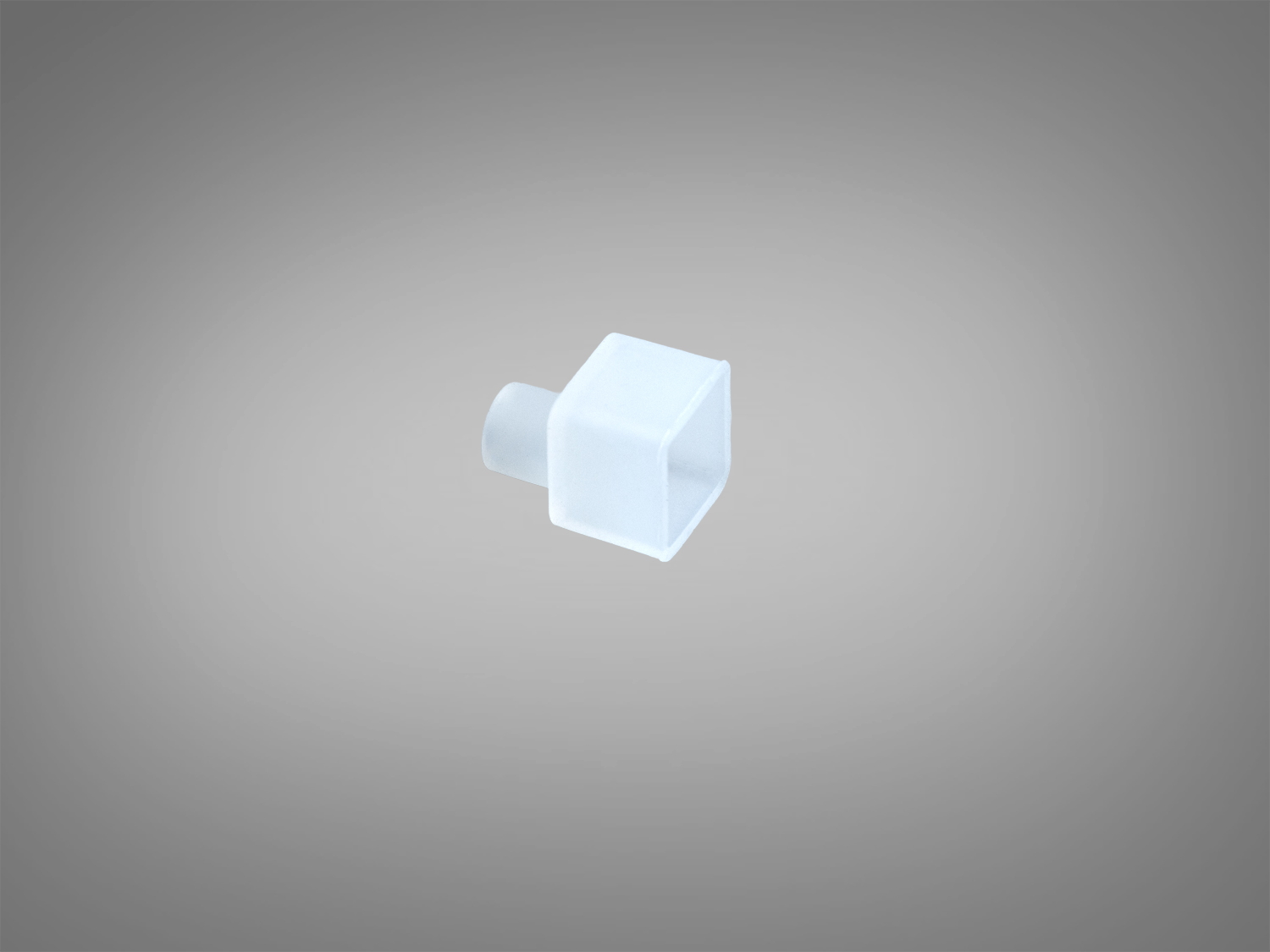 Біла силіконова заглушка з отвором для кабеля для гнучкого профілю 0808. Допомагає досягти IP67 за умови герметичного монтажу. Акуратний старт LED-лінії.