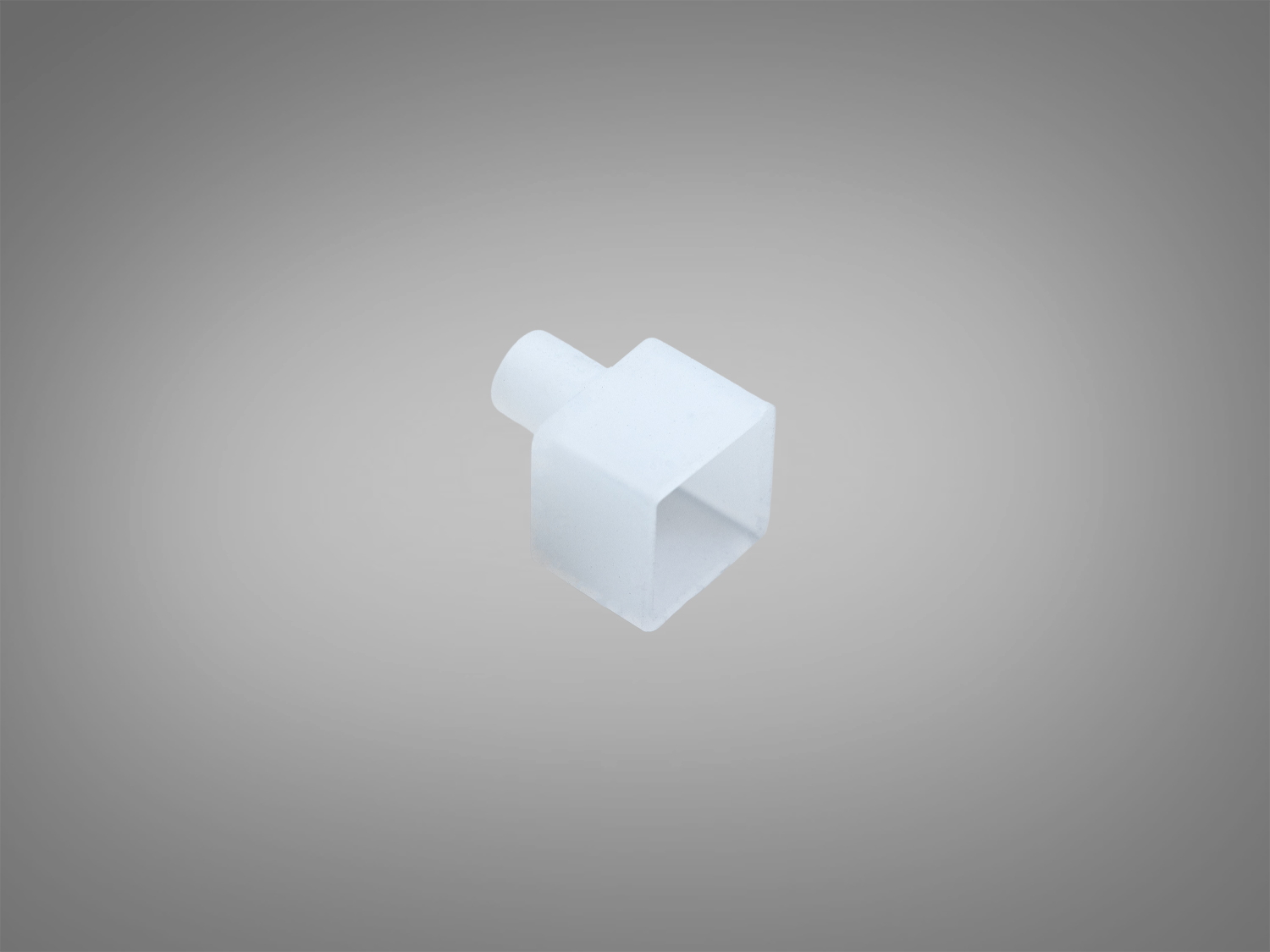 Силіконова стартова заглушка Diasha 1212 з отвором для кабелю. Для гнучкого профілю 12x12 мм, охайний ввід живлення та захист торця за належної герметизації.