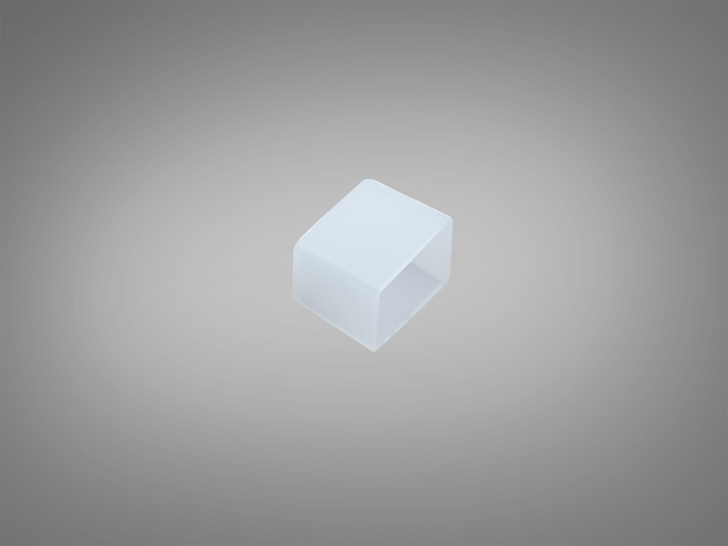 Заглушка для силіконового гнучкого профілю 1510. Допомагає акуратно закрити торець, зменшити потрапляння пилу та спростити монтаж у LED-проєктах.