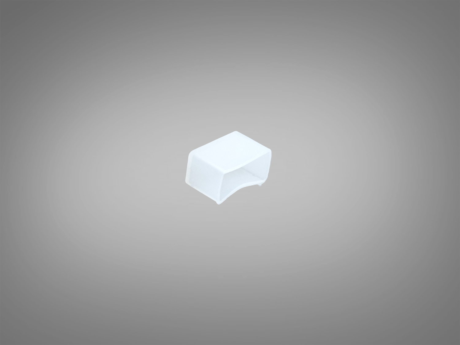 Прозора силіконова заглушка для гнучкого профілю 2010 під LED стрічку. Акуратне завершення торця та захист від пилу й бризок з можливістю герметизації.