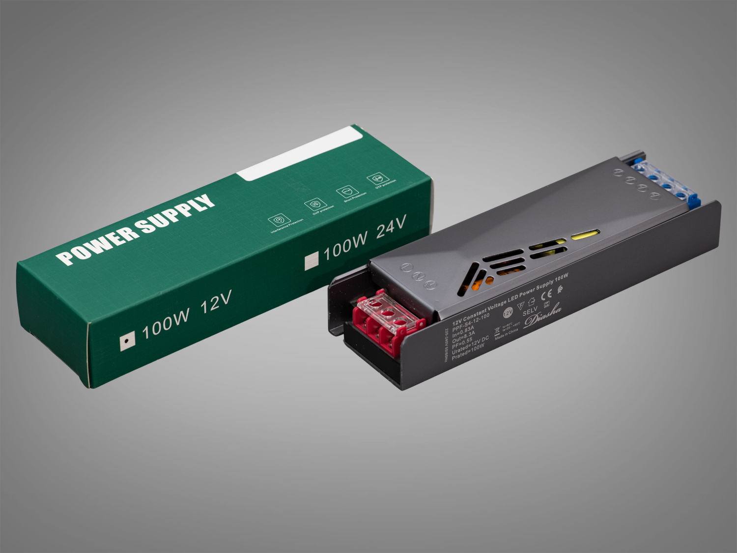 Блок живлення для LED стрічки, 12v, 100Вт, 8.33А. Для складних і великомасштабних проектів рекомендується використовувати потужний блок живлення для LED стрічок 12v.