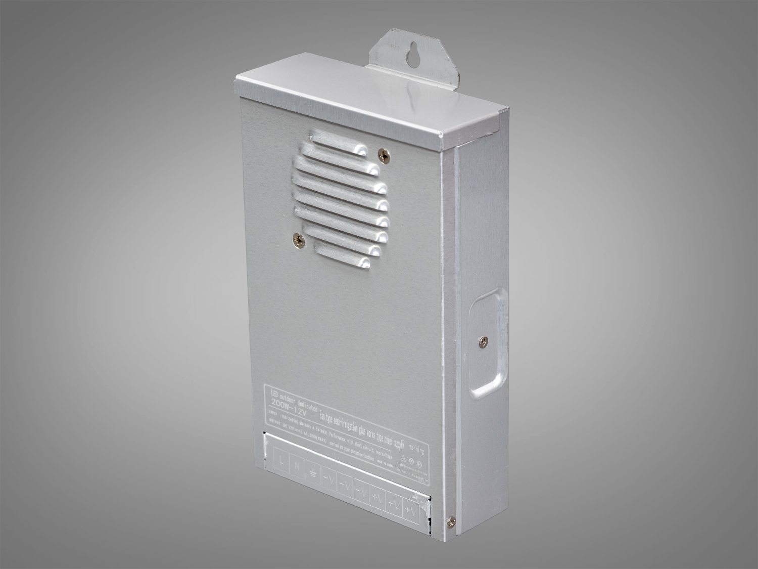 Блок живлення 12В, із захистом від дощу, 200Вт, 16.67А. Це зразок стабільності, потужності й надійності для будь-якого проекту освітлення. 