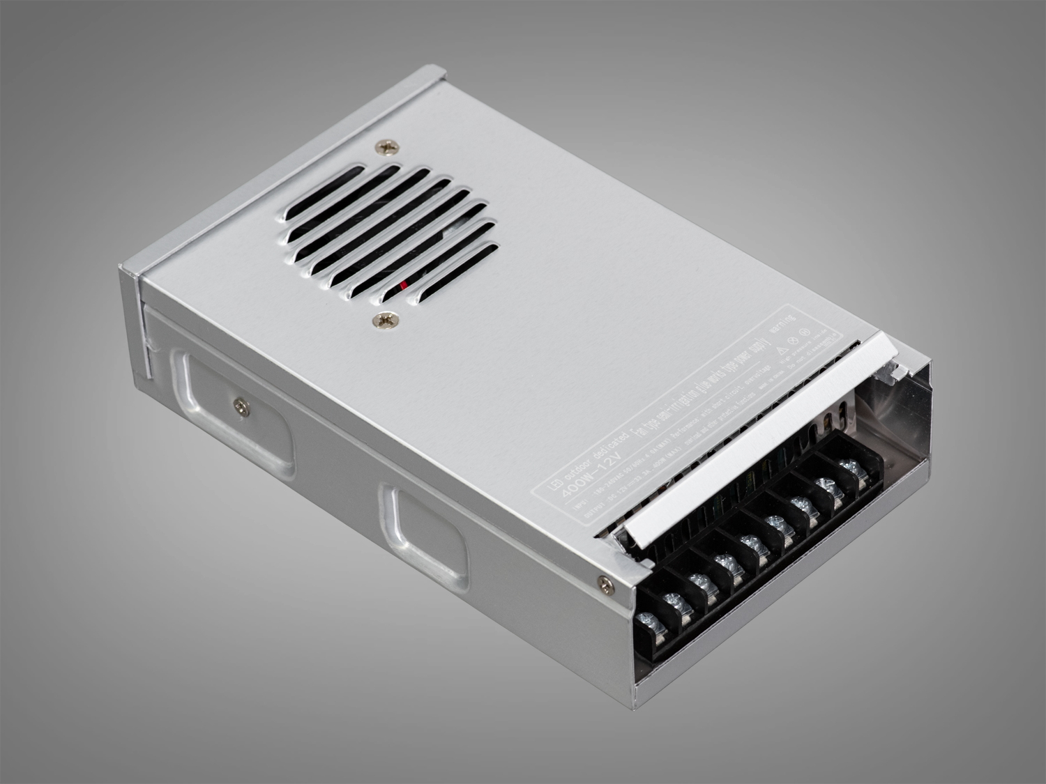 Блок живлення 12В, із захистом від дощу, 400Вт, 33.3А. Це професійний блок живлення для світлодіодної стрічки 12V 400W, який не підведе у найвідповідальніший момент.