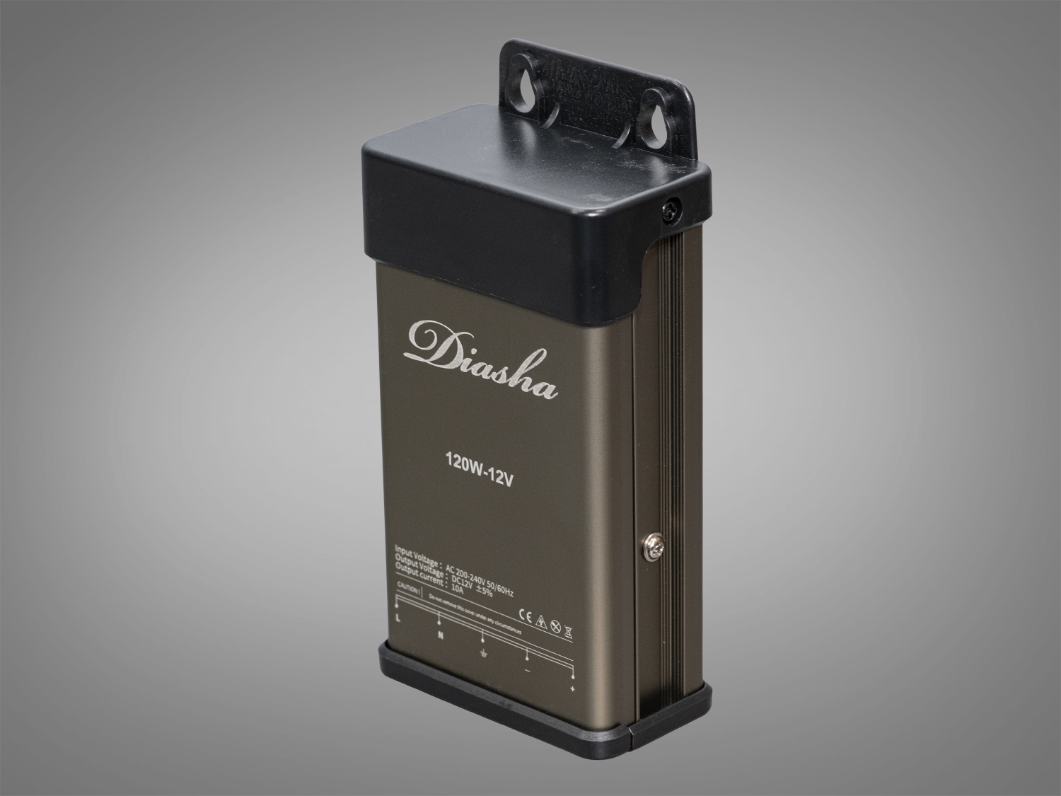 Блок живлення 12В, із захистом від дощу, 120Вт, 10А. Придбайте потужний, стабільний та надійний пристрій для професійного та побутового освітлення. 