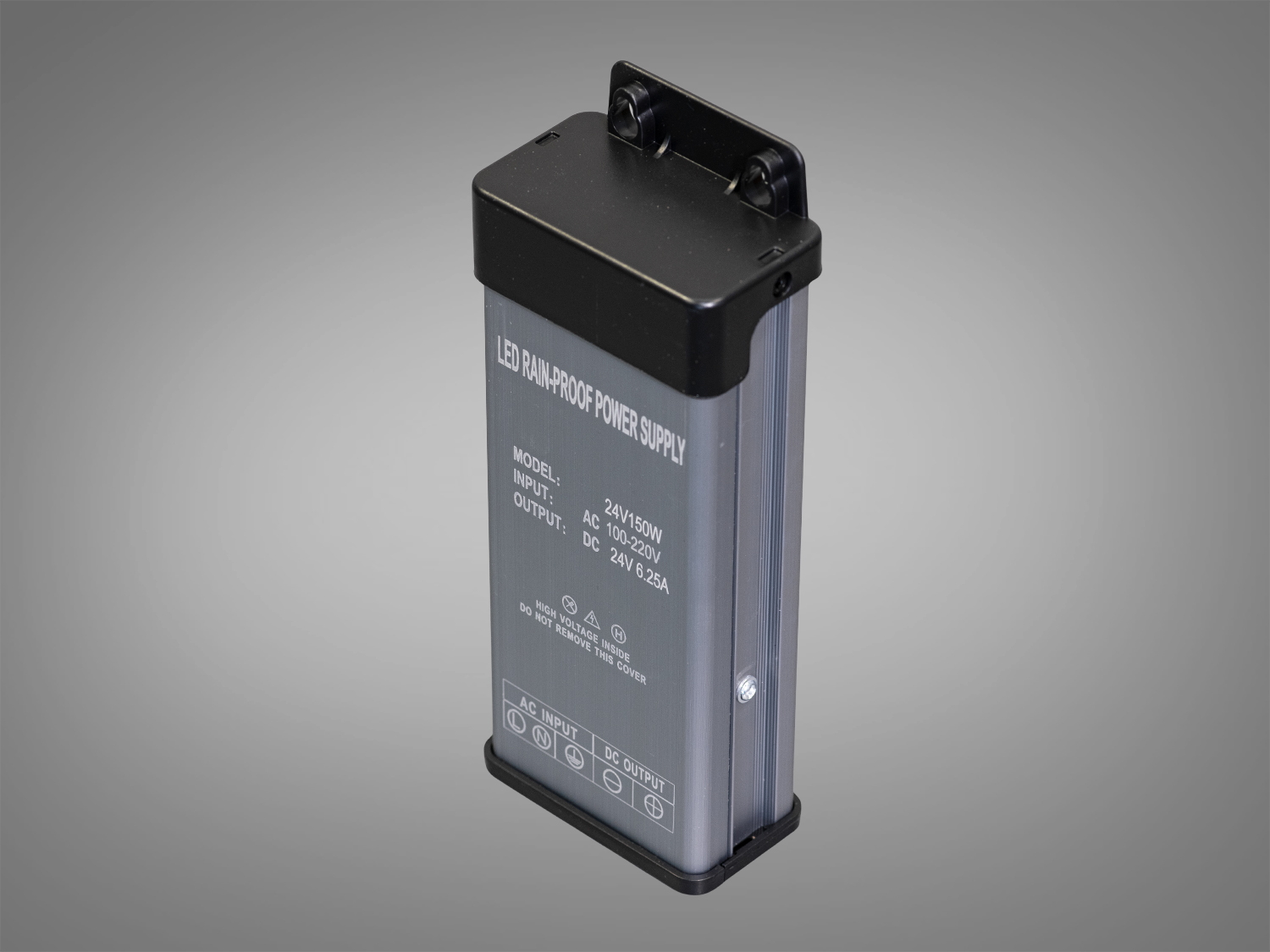 Блок живлення 24В, із захистом від дощу, 120Вт, 5А. Це універсальний, потужний та вологостійкий трансформатор з активним охолодженням і вхідним фільтром.