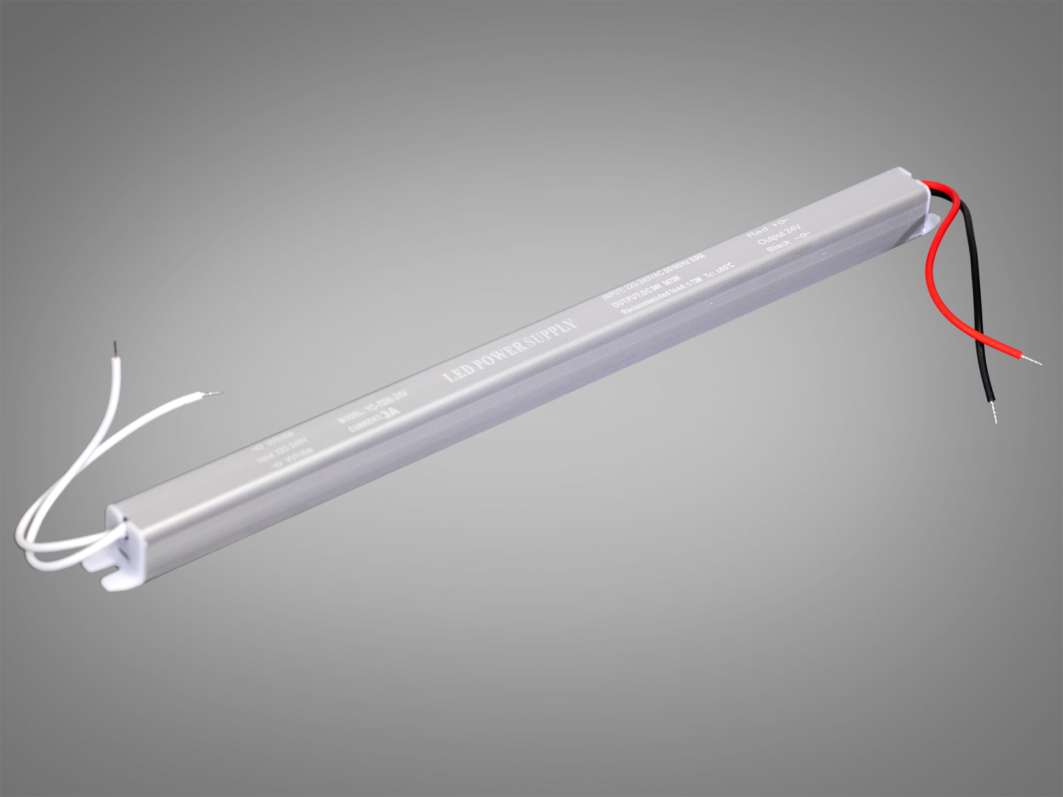 Ультратонкий блок живлення 24В, 72Вт, 3А, 