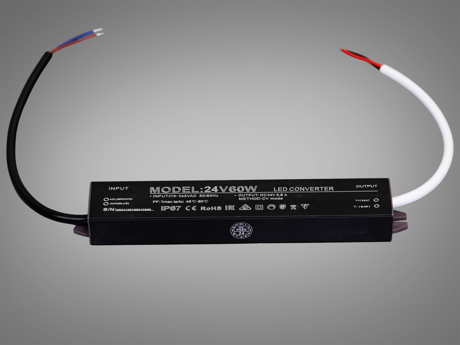 Ультратонкий блок живлення 24В, 60Вт, 2,5А, герметичний. Це ультратонкий, герметичний, потужний і надійний блок живлення, створений для інтенсивного та професійного використання.