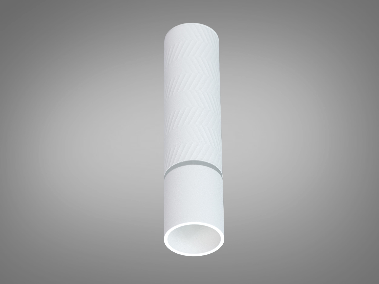 Білий накладний циліндричний світильник-тубус під лампу GU10. Спрямоване акцентне світло для дому та вітрин, лампа в комплект не входить.