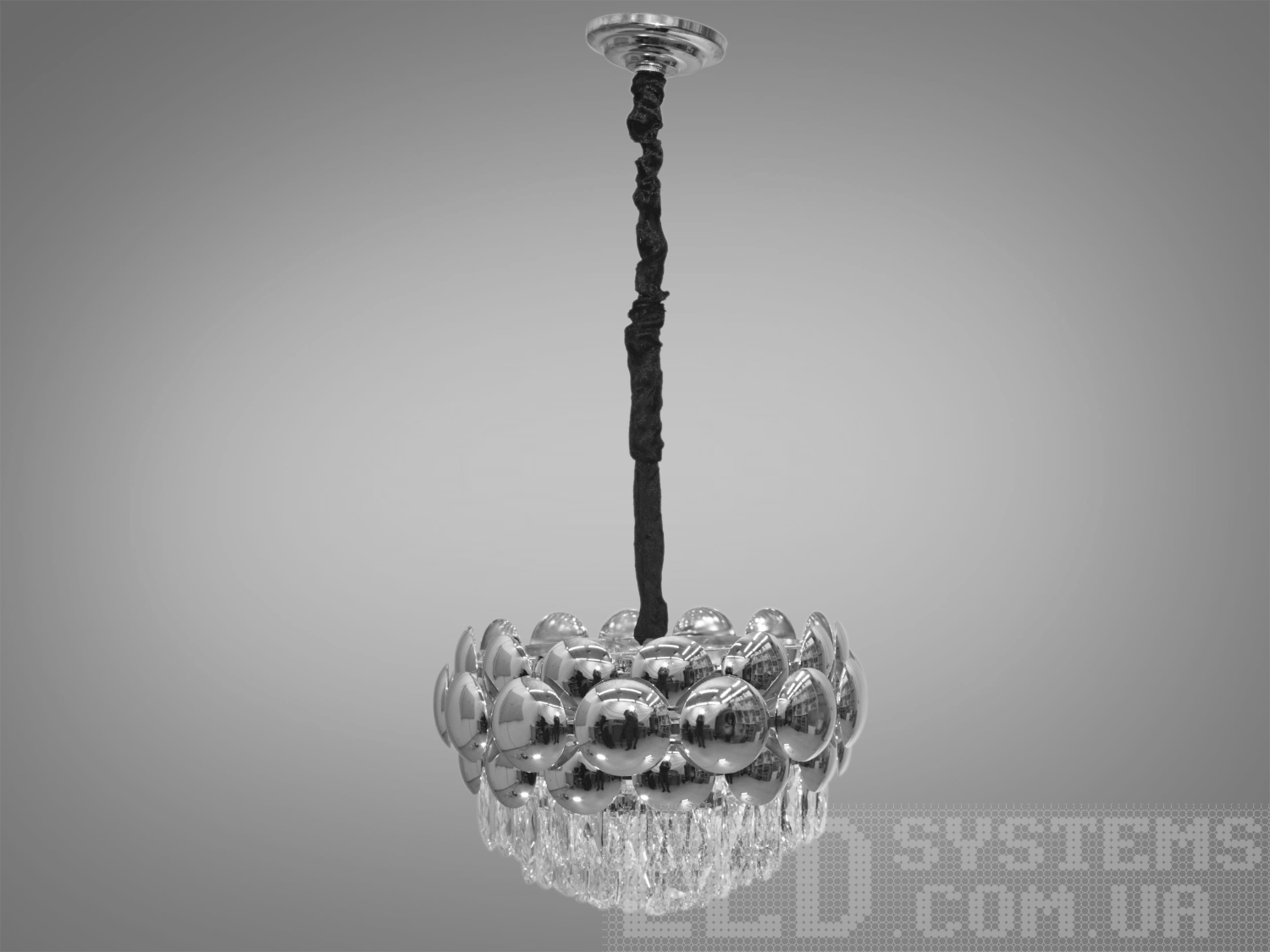 Люстра-подвес у спальню з кришталю в сучасному стилі з металевим корпусом добре буде виглядати в інтер'єрі залу, вітальні, спальні, їдальні ... Висота люстри регулюється, завдяки чому підходить для невеликих кімнат і низьких стель.&nbsp;У класичний інтер'єр вона вносить нотки сучасності, і легкої грайливості, а квартирі студії в стилі лофт дарує крапельку строгості і впорядкованості. Стельове кріплення на планку універсальне і підходить для навісних, натяжних і звичайних стель.&nbsp;Люстра-подвес під звичайні лампочки розжарювання, економки, або світлодіодні лампи з цоколем Е14.&nbsp;
Увага. Вага люстри більше 10кг.