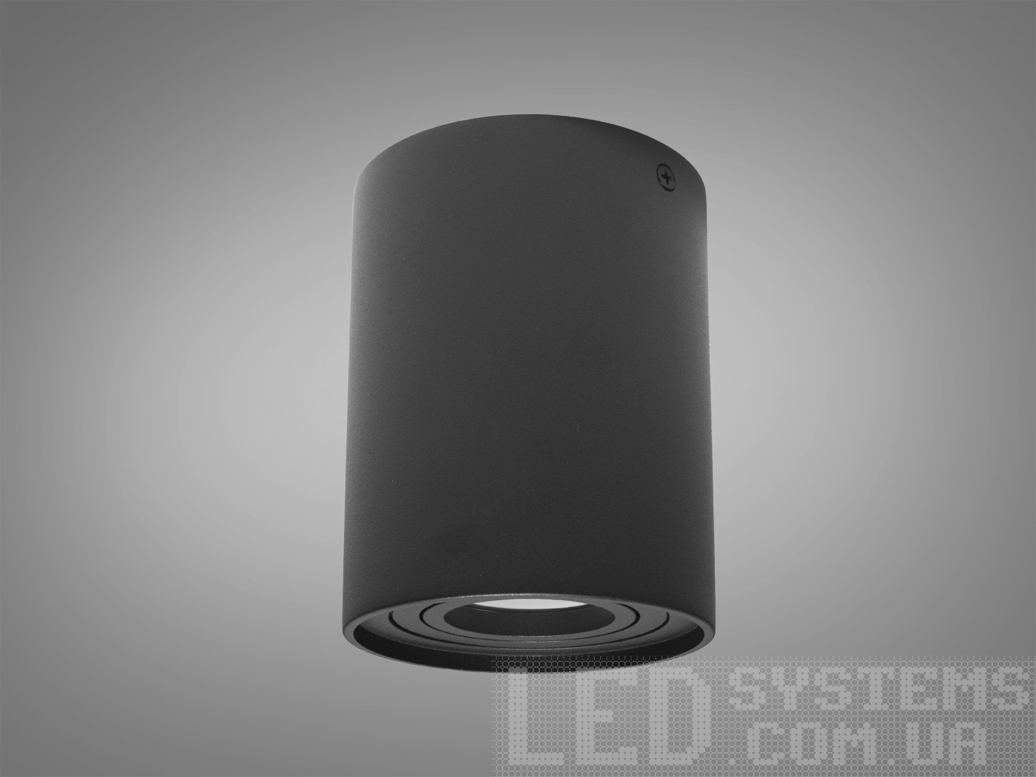 Динамічний накладний поворотний світильник чорного кольору від ТМ «Діаша». Ідеальне рішення для сучасних інтер′єрів.