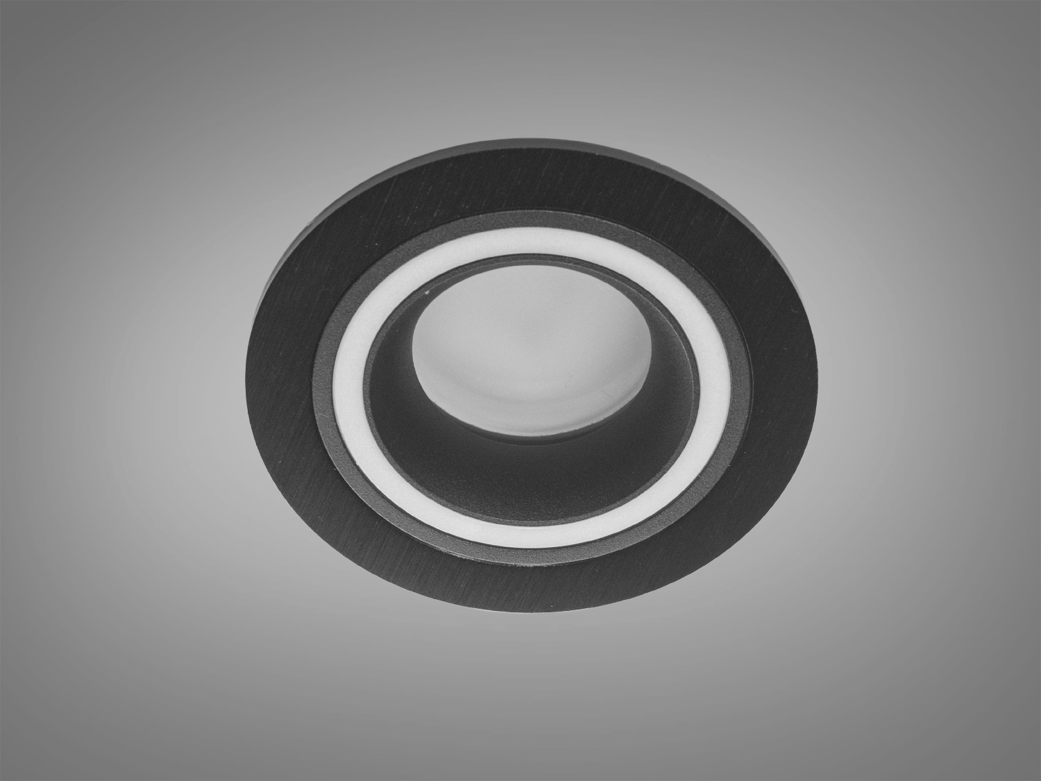 Чорний з білою вставкою точковий світильник від ТМ 