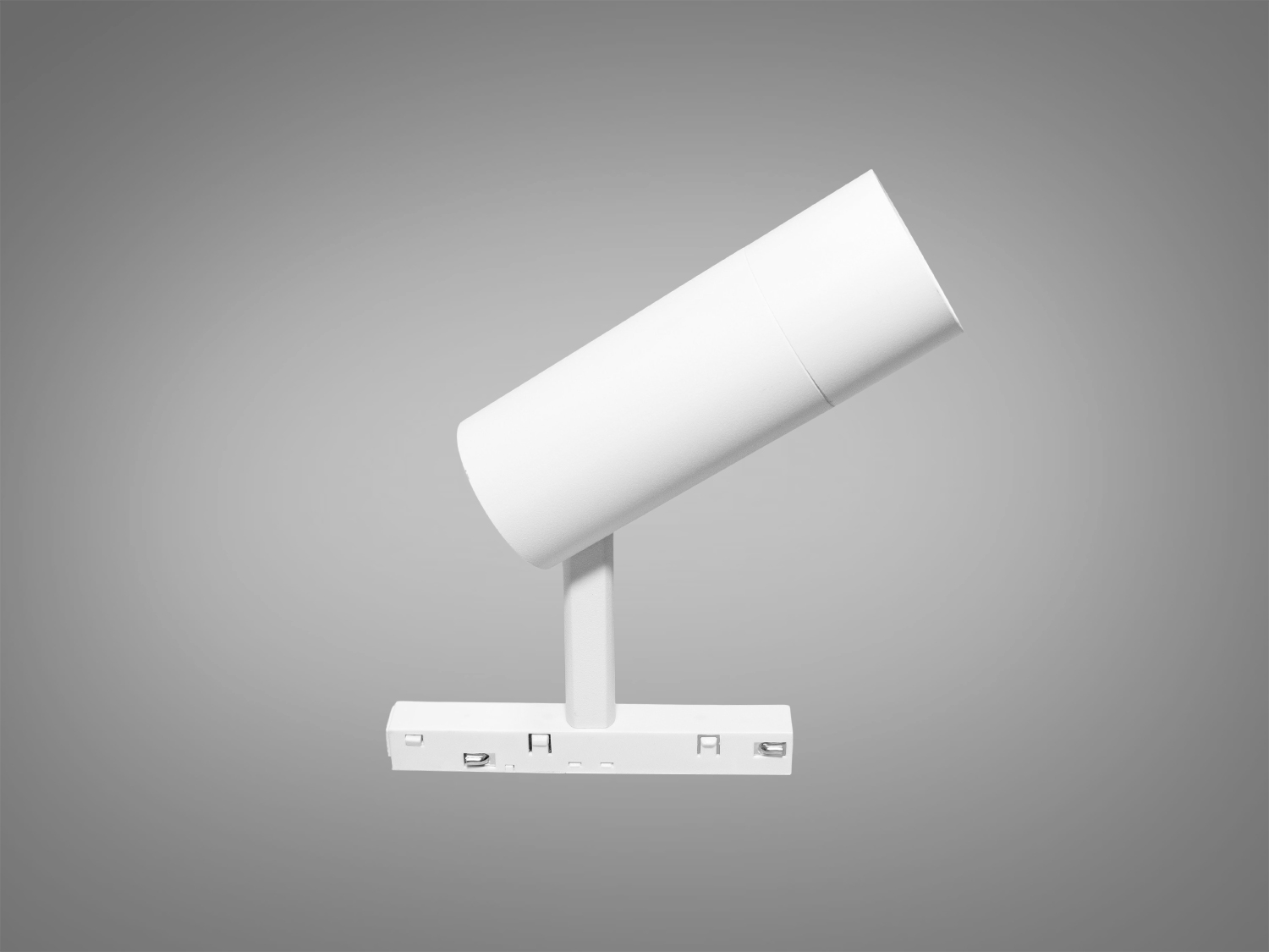 Білий трековий LED світильник з поворотним механізмом, 10 Вт. Завдяки своєму універсальному дизайну, поворотному механізму та яскравому світловому потоку, цей трековий світильник стане ідеальним вибором як для житлових, так і для комерційних приміщень.