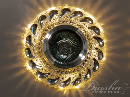 Збільшений точковий світильник R-7029BWH з вбудованою LED підсвіткою від ТМ ′Діаша′. Ідеальний для елегантного освітлення інтер′єру.