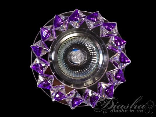 Ультрасучасний, досконалий, якісний Хрустальный точечный светильник, біле+фіолетове скло