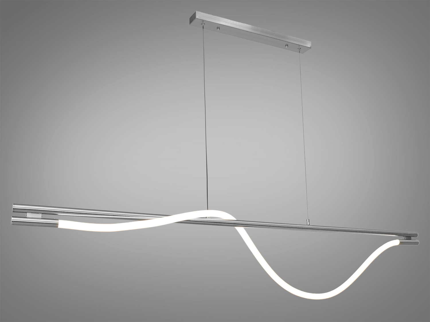 Сувора світлодіодна люстра шланг на кухню-студію з модним оригінальним дизайном із серії 