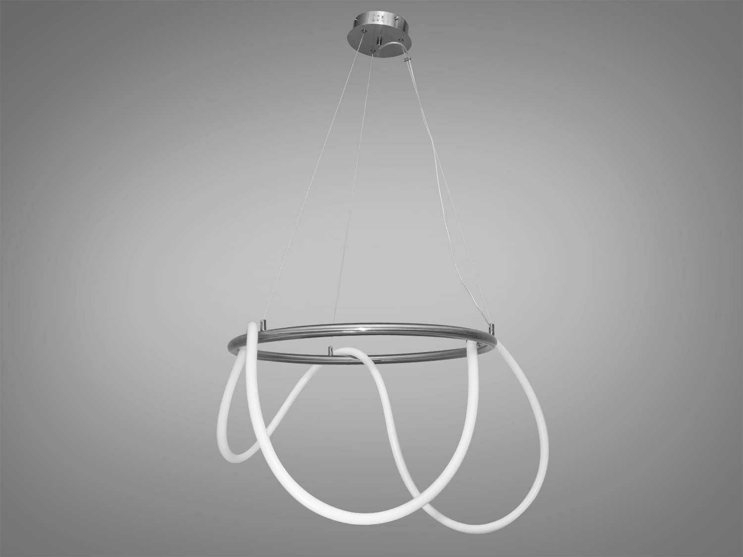 Підвісна LED люстра шланг для зали з модним оригінальним дизайном із серії 