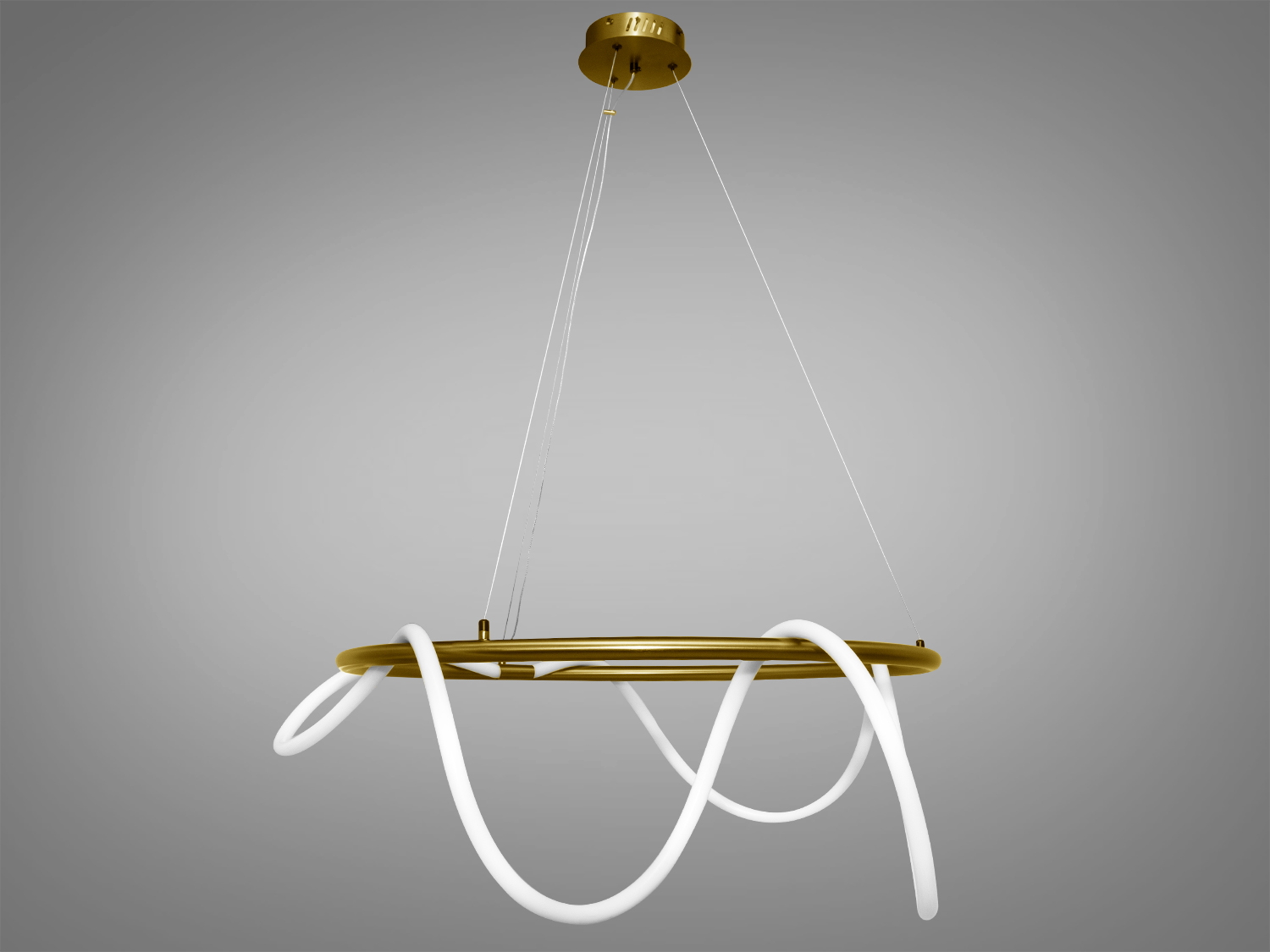 Світлодіодна люстра шланг для кухні-студії з модним оригінальним дизайном із серії 