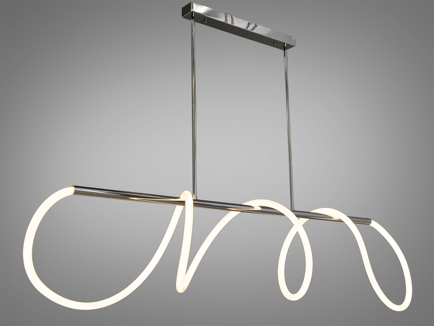 Світлодіодна люстра шланг над обіднім столом із модним оригінальним дизайном із серії 