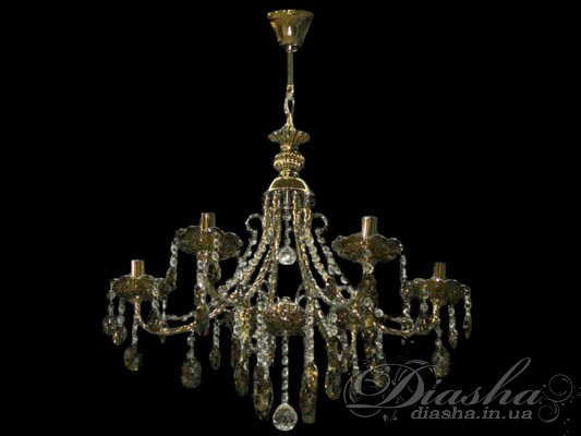 Така назва говорить сама за себе. Це дійсно розкішна кришталева люстра на шість ріжків. Її непорушний класичний стиль привнесе в будь-який інтер'єр якусь таємничість і вірність традиціям, наповнить будинок феєрією щастя і домашнього затишку, подарує трішки свята серед сірих буднів і стане справжньою окрасою будь-якої квартири. Довжину підвісного ланцюга Ви самі зможете відрегулювати, в залежності від висоти стелі у Вашому домі.
 Ця чарівна люстра буде також чудово виглядати і у фешенебельному готелі, і в розкішному ресторані, і в елітному котеджі. І ще одна приємна новина - у цій люстрі можна застосовувати різні типи ламп. Це можуть бути і знайомі з дитинства лампи розжарювання, і економки, і світлодіодні лампи на патрон E14 (які також можна придбати на нашому сайті).