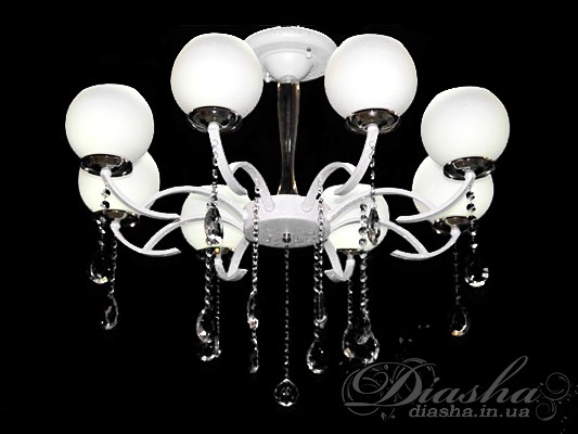 Ідеальну гармонію витончених форм з ошатними і повітряними,&nbsp;немов ажурними, плафонами являє собою люстра, виконана в класичному стилі. Вона внесе романтичні нотки в будь-який класичний або навіть сучасний інтер'єр. Як ефектна вона в затишній спальні або привітною вітальні. Як прикрасить собою будь-яке кафе, готель чи ресторан.
Урочистість, солідність, благородство і краса - ці поняття ідеально переплелися в новій серії класичних люстр. Дизайнери передбачили й такий важливий нюанс, як можливість використання в цій люстрі різного типу ламп, за Вашим бажанням. Це і знайомі з дитинства звичайні лампи розжарювання і економки, і сучасні супер-економні світлодіодні на патрон E27 (які теж маються на нашому сайті).